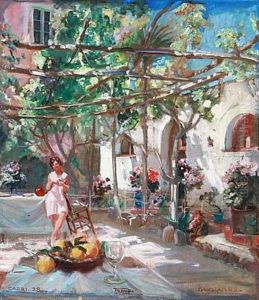 A Woman At The Hotel Gaudeamus, Capri