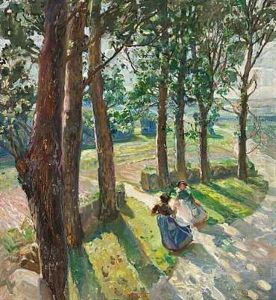 Piger I Sommerblaest by Carl Forup