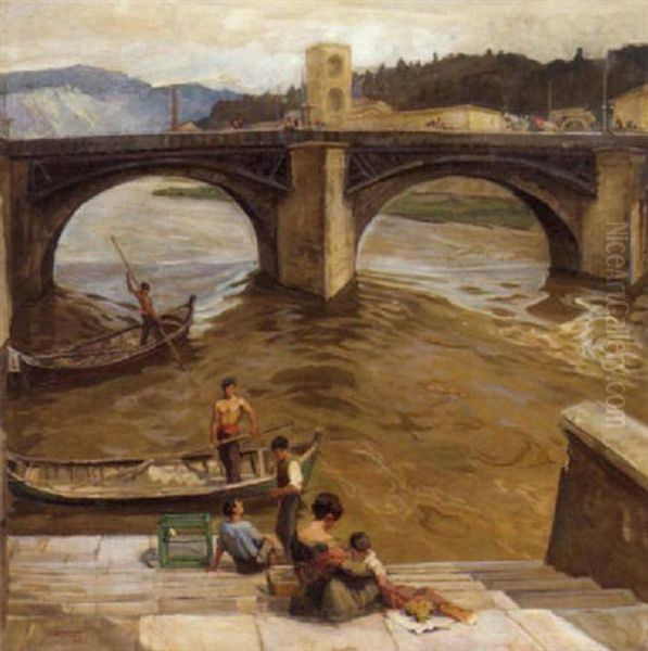 A Bridge In Florence - view 1