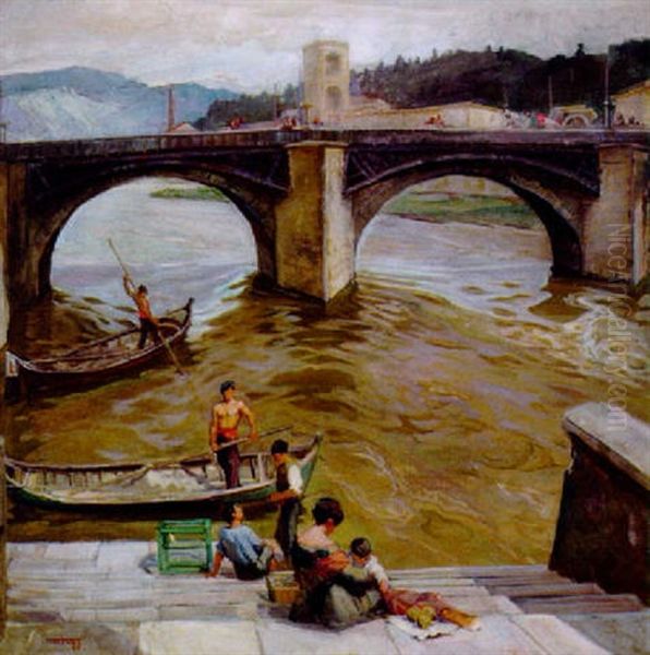 Brucke In Florenz - view 1