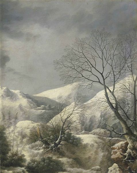 An Extensive Winter Mountainscape - view 1