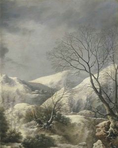 An Extensive Winter Mountainscape