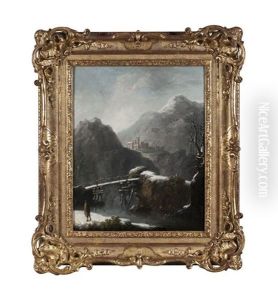 Un Promeneur Sous La Neige by Francesco Foschi