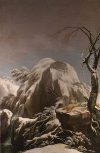 Der Gefesselte Prometheus In Verschneiten Berggipfeln Des Kaukasus by Francesco Foschi