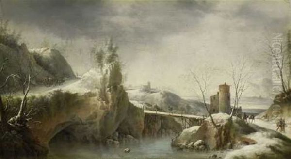 Winterlandschaft Mit Figurenstaffage - view 1