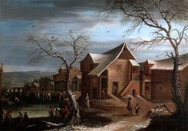 Vue De Village En Hiver (in Collab. W/artist's Studio) - view 1