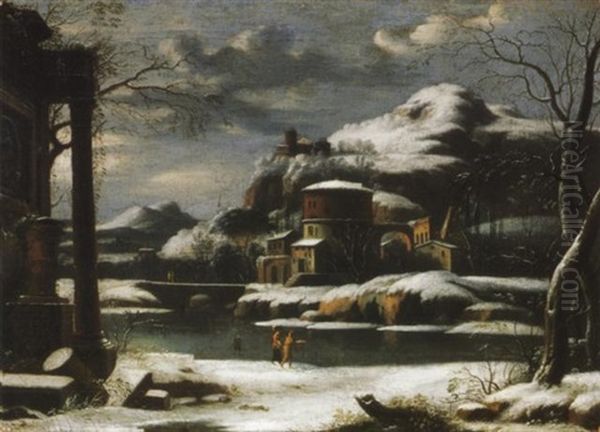 Vizparti Taj Telen (waterside Landscape In Winter) - view 1