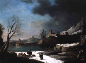 Le Depart, Paysage De Neige