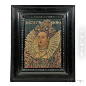 Pyrography Of Elizabeth Regina by James William Fosdick
