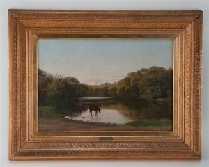 At The Pond by Harald Frederick Foss