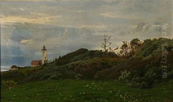 Summer Day At Rosnaes Lighthouse, Denmark - view 1