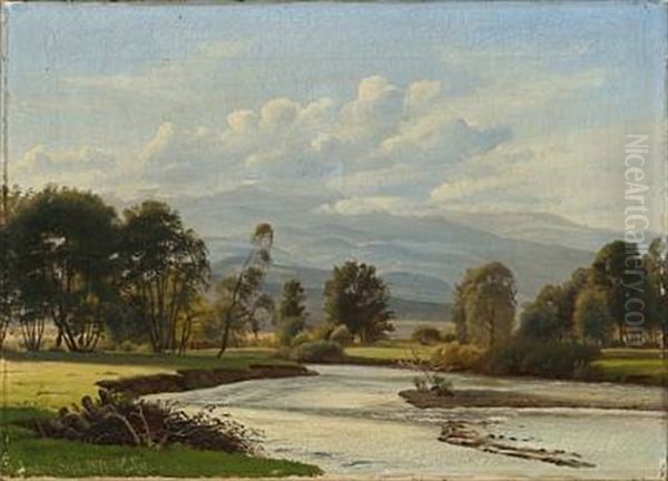 Landscape With River (+ Flat Landscape; 2 Works) - view 1