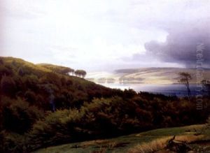 Sommerliche Seenlandschaft Nach Einem Gewitter by Harald Frederick Foss