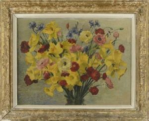Jonquilles Et Renoncules En Bouquet Jonquilles Et Renoncules En Bouquet