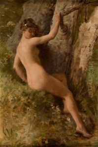 La Baigneuse by Charles Alexandre Coessin de la Fosse