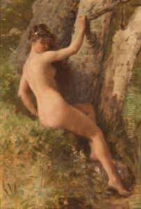 Le Bain De Diane by Charles Alexandre Coessin de la Fosse