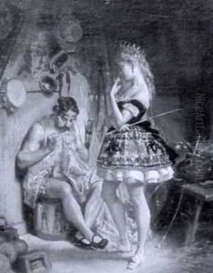 Circus Performers by Charles Alexandre Coessin de la Fosse