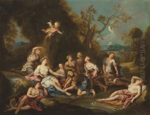 The Rest Of Diane And The Rape Of Proserpine (a Pair Of Works) by Charles de La Fosse