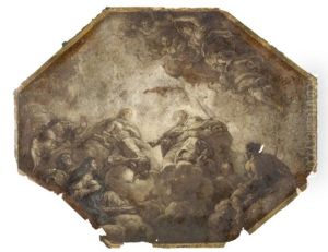 La Trinite Avec Sainte Teresa by Charles de La Fosse
