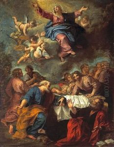 The Assumption Of The Virgin by Charles de La Fosse