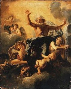 God The Father With The Symbols Of The Four Evangelists by Charles de La Fosse