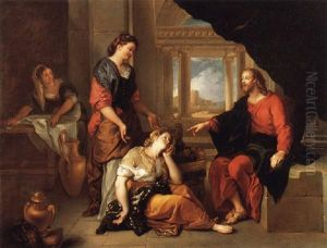 Christ In The House Of Martha And Mary by Charles de La Fosse