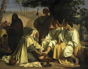 Abraham Und Die Drei Engel by Felix Fossey