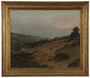 Sheep On A Rocky Hillside