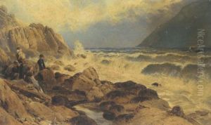 A Lifeboat: The Return From A Wreck by Myles Birket Foster