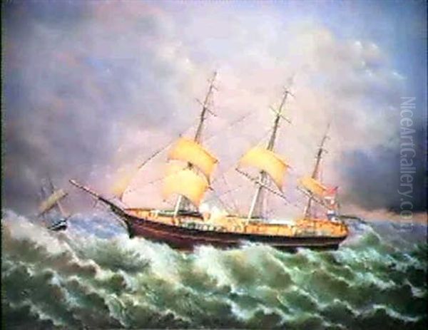 The Sarah E. Petigrew (three Masted Schooner) - view 1