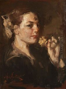 Woman With Flower Woman With Flower
