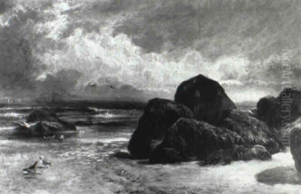 Coastal View With Sailboats - view 1