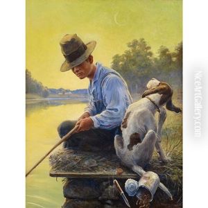 Fishing On The Bank by William Harnden Foster