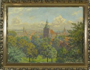 Blick Auf Luneburg Von Kalkberg Aus Gesehen by Albert Fothe