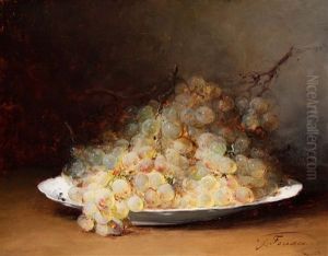 Raisins Blancs Sur Un Plat