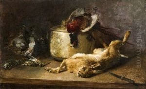 Nature Morte Au Lievre, Faisan Et Becasse