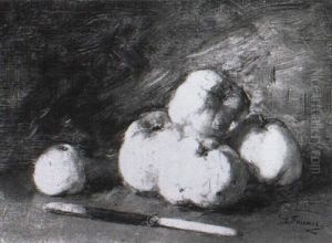 Nature Morte Aux Pommes Et Au Couteau