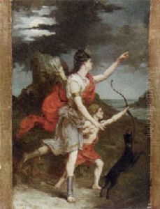 Diana, Goddess Of The Hunt by Emile-Louis Foubert