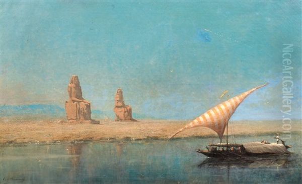 Les Colosses De Memnon - view 1