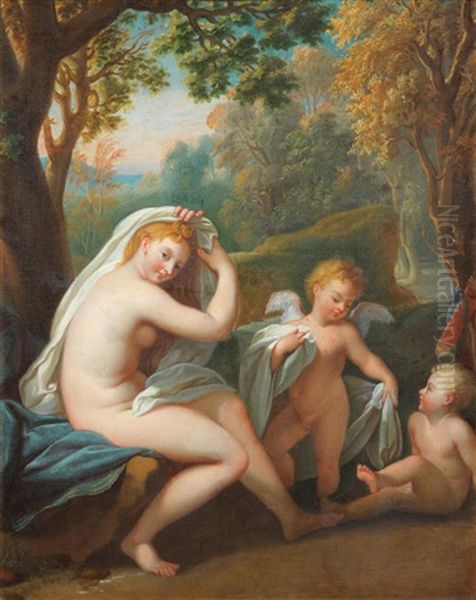 Venus And Cupid In A Landscape - view 1