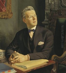 Ferfi Egyiptomi Szoborral (man With Egyptian Sculpture)