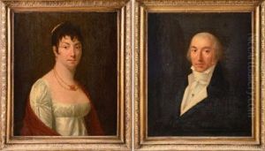 Portrait D'un Couple (pair) by Lucille Foullon