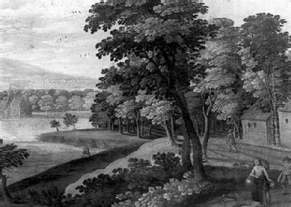 Paysage Lacustre Dans La Campagne Flamande - view 1