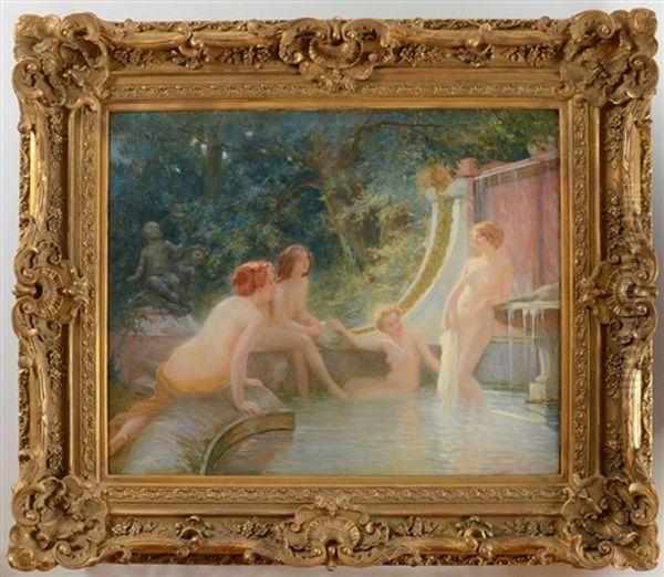 Young Bather In A Fountain - view 1