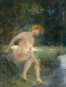 Baigneuse by Albert Auguste Fourie