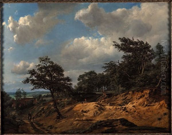 Paesaggio Boscoso Con Figure - view 1