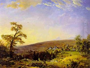 Romantisch Landschap by Theodore Fourmois
