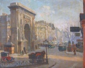 La Porte Saint Denis by Alfred Victor Fournier