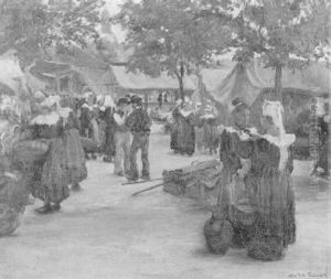 Brittany Market by Alfred Victor Fournier