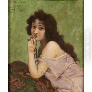 Portrait De La Belle Otero by Louis Edouard Paul Fournier